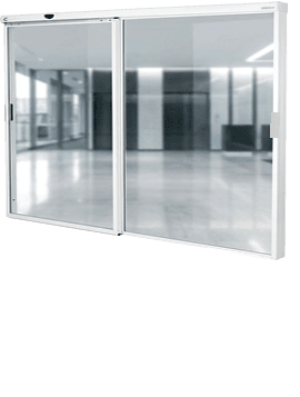 PUERTA AUTOMATICA SLIDER BLDC 2,20M VIDRIO 01 HOJA
